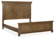 Karallin Medium Brown California King Panel Bed - PCB782B5