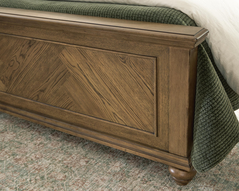 Karallin Medium Brown California King Panel Bed - PCB782B5