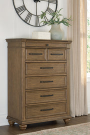 Karallin Medium Brown Chest of Drawers - PCB782-46