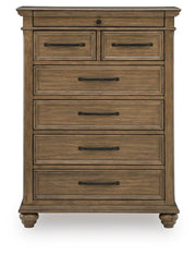 Karallin Medium Brown Chest of Drawers - PCB782-46