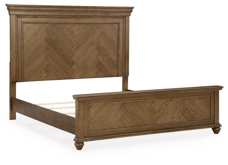 Karallin Medium Brown King Panel Bed - PCB782B4