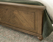 Karallin Medium Brown King Panel Bed - PCB782B4