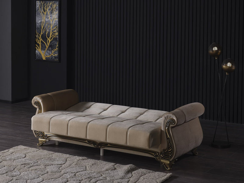 Karizma 88" Wide Rolled Arm Convertible Sofa - Sofas
