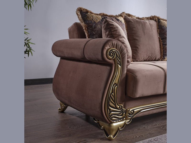 Karizma 88" Wide Rolled Arm Convertible Sofa - Sofas