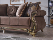 Karizma 88" Wide Rolled Arm Convertible Sofa - Sofas