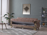 Karizma 88" Wide Rolled Arm Convertible Sofa - Sofas