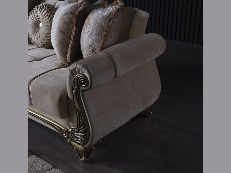 Karizma 88" Wide Rolled Arm Convertible Sofa - Sofas