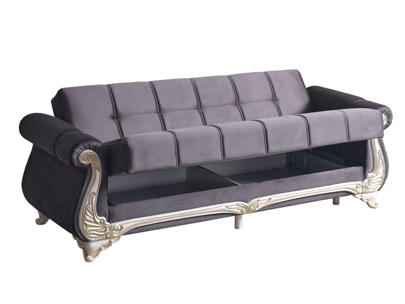 Karizma 88" Wide Rolled Arm Convertible Sofa - Sofas