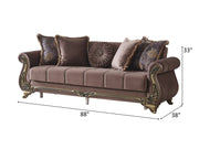 Karizma 88" Wide Rolled Arm Convertible Sofa - Sofas