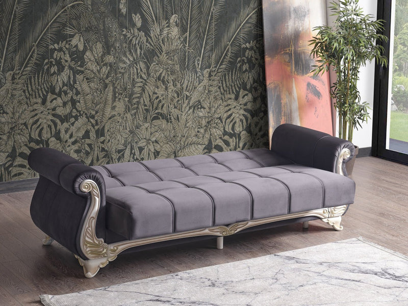 Karizma 88" Wide Rolled Arm Convertible Sofa - Sofas