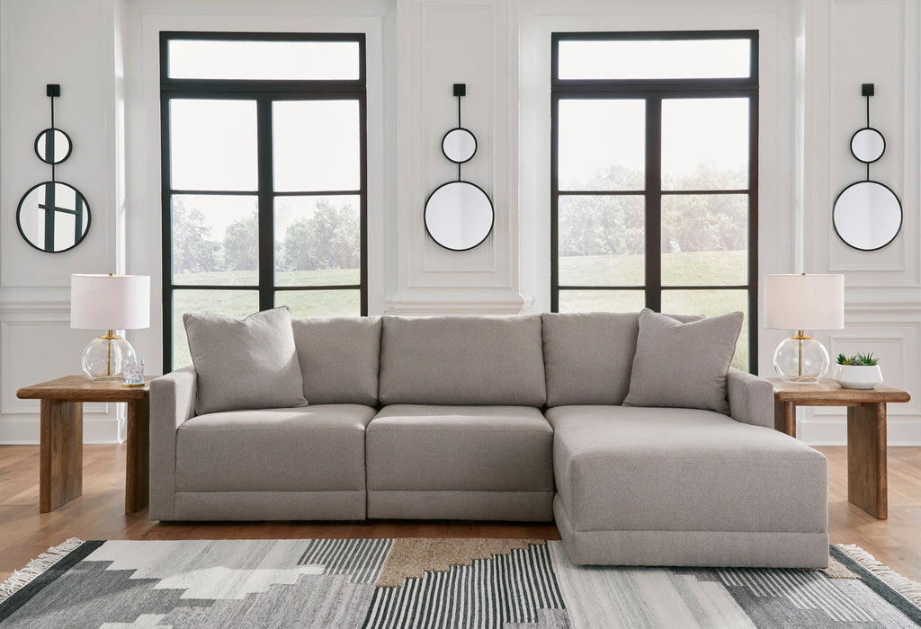 Katany Shadow 3 - Piece RAF Chaise Sectional - Gate FurnitureSectional