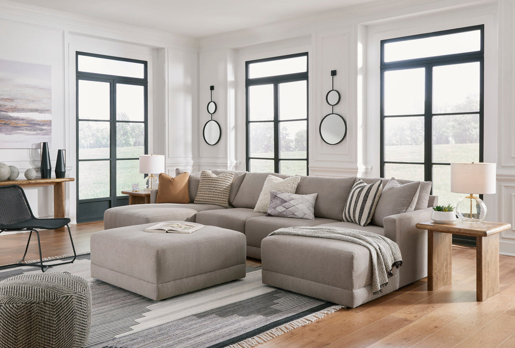 Katany Shadow 4 - Piece Double Chaise Sectional - Gate FurnitureSectional