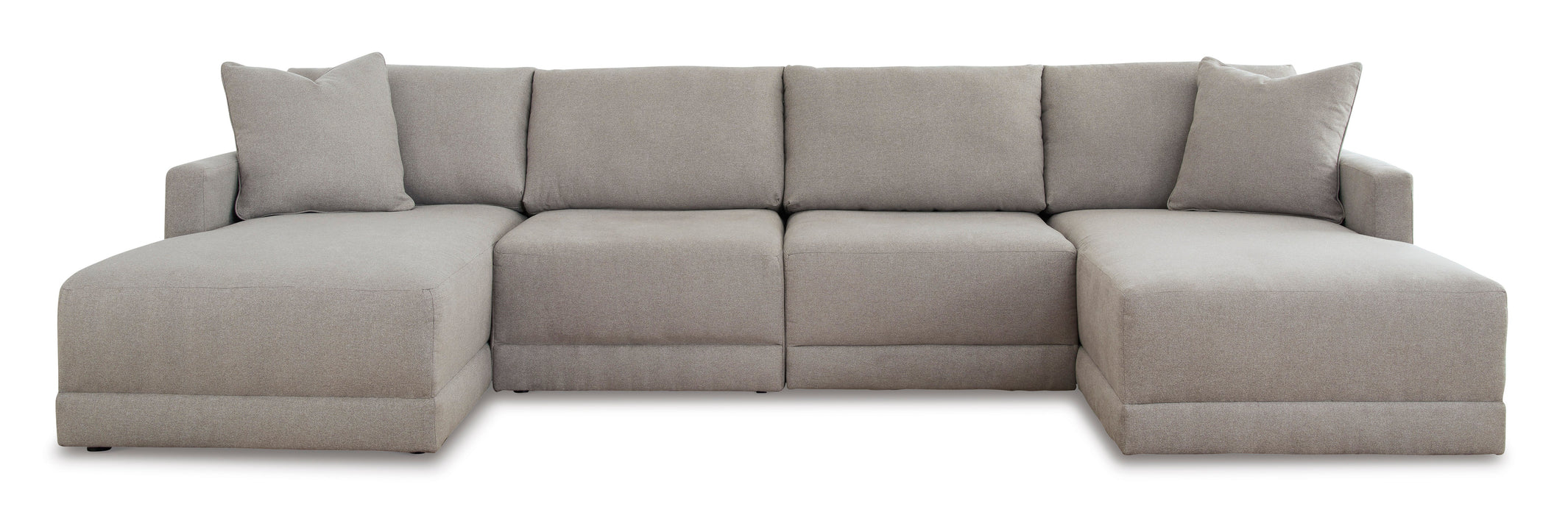 Katany Shadow 4 - Piece Double Chaise Sectional - Gate FurnitureSectional