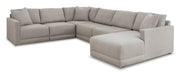 Katany Shadow 6 - Piece RAF Chaise Sectional - Gate FurnitureSectional