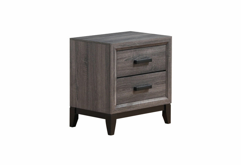 Kate Foil Grey Nightstand - KATE-FOIL GREY-NS