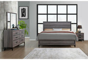 Kate Foil Grey Nightstand - KATE-FOIL GREY-NS