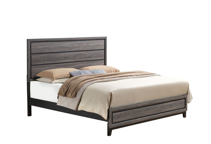 Kate Grey Queen Bed - KATE-GR-QB