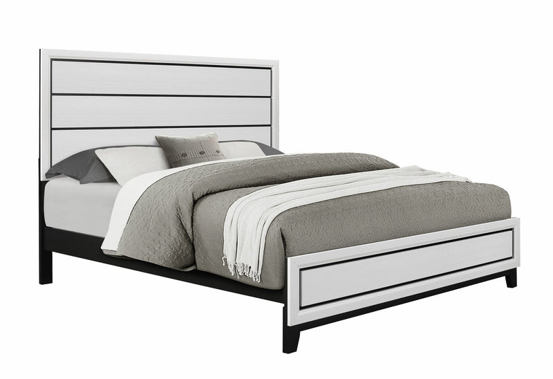 Kate White King Bed - KATE-WH-KB
