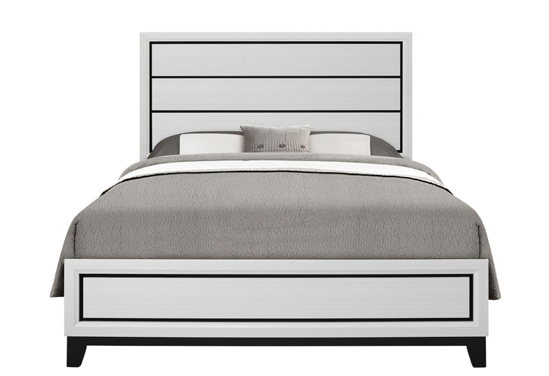 Kate White Queen Bed Group - KATE-WH-QBG (M)