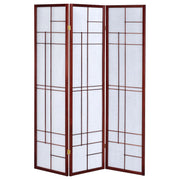 Katerina 3-Panel Room Divider Folding Shoji Screen Cherry - 900110
