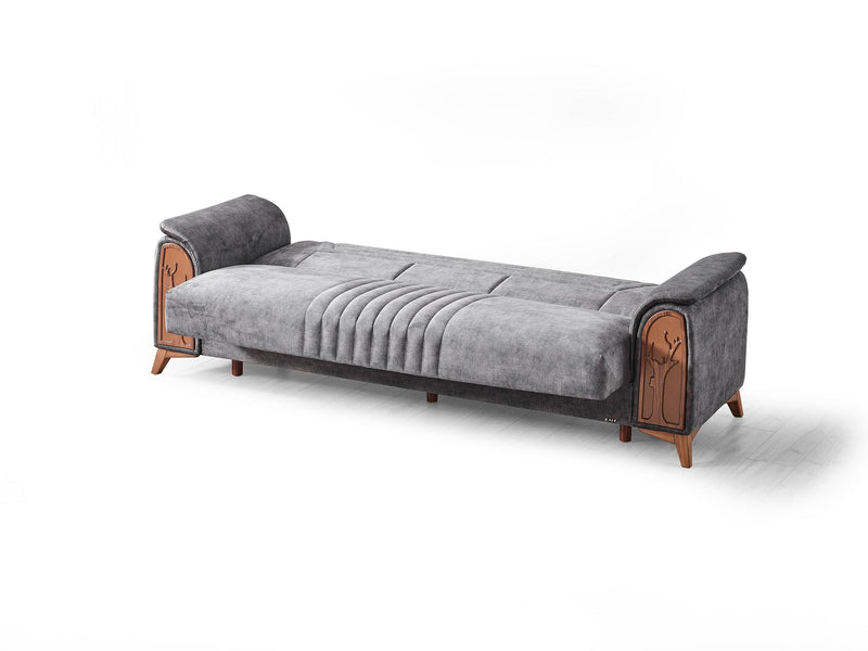 Katre 3-pieces (Sofa & Loveseat & Chair) Livingroom in Anthracite - 200-ELIF-KAT-A651-321