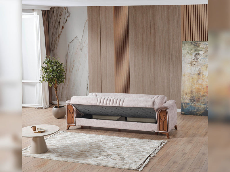 Katre Convertible Sofa in Anthracite - 200-ELIF-KAT-A651-3