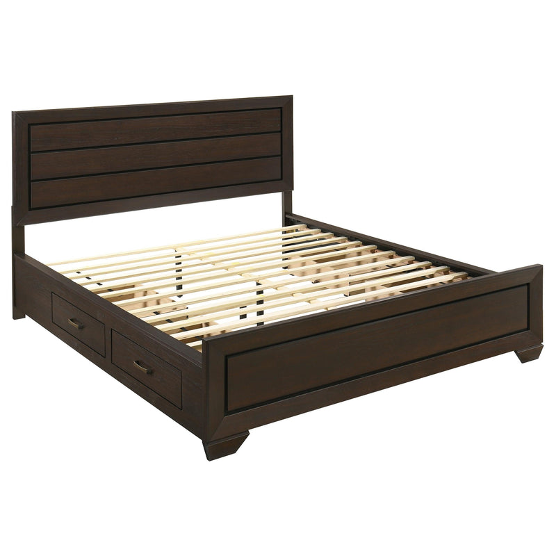 Kauffman 4-piece California King Bedroom Set Dark Cocoa - 204390KW-S4