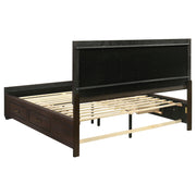 Kauffman 4-piece California King Bedroom Set Dark Cocoa - 204390KW-S4