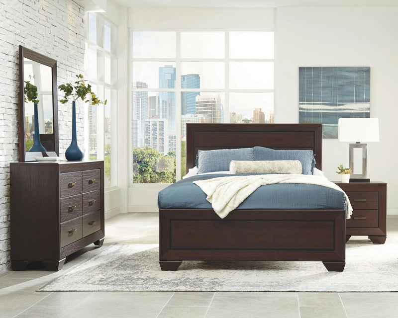 Kauffman 4-piece California King Bedroom Set Dark Cocoa - 204391KW-S4