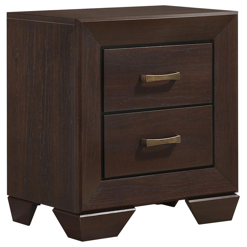 Kauffman 4-piece Eastern King Bedroom Set Dark Cocoa - 204390KE-S4