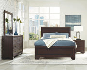 Kauffman 4-piece Eastern King Bedroom Set Dark Cocoa - 204391KE-S4