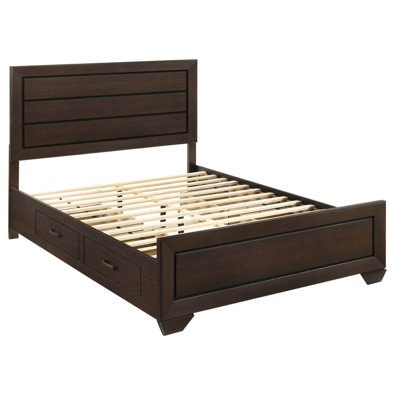 Kauffman 4-piece Queen Bedroom Set Dark Cocoa - 204390Q-S4