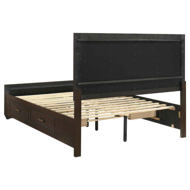 Kauffman 4-piece Queen Bedroom Set Dark Cocoa - 204390Q-S4