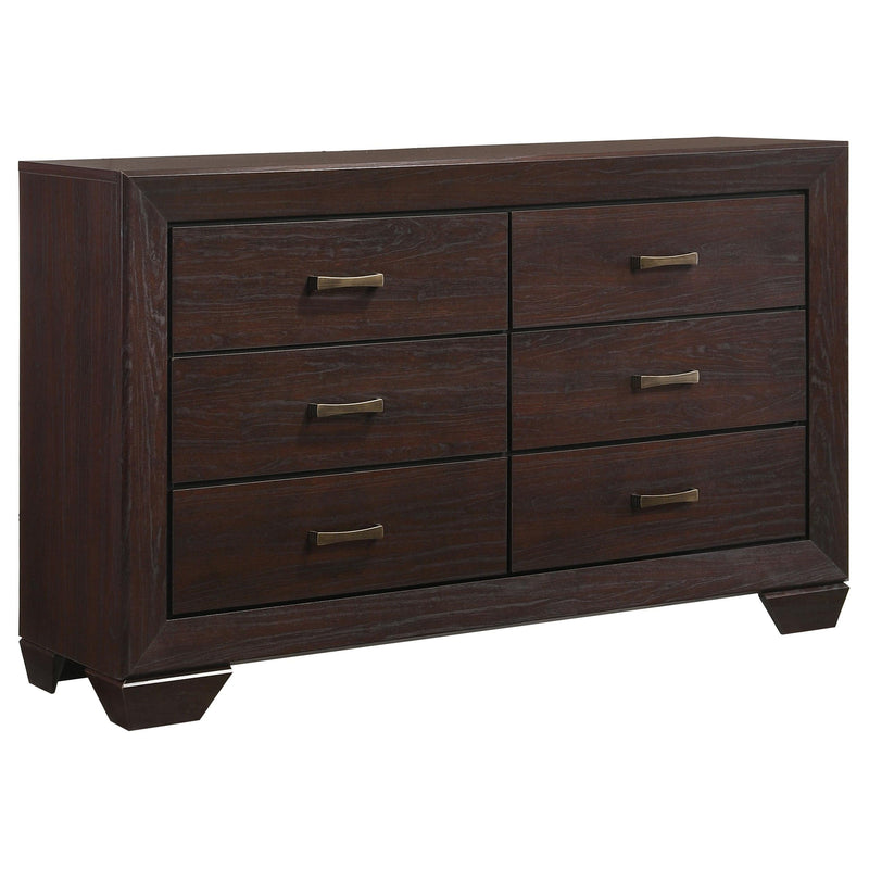 Kauffman 4-piece Queen Bedroom Set Dark Cocoa - 204390Q-S4