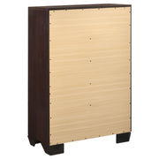 Kauffman 5-drawer Bedroom Chest Dark Cocoa - 204395