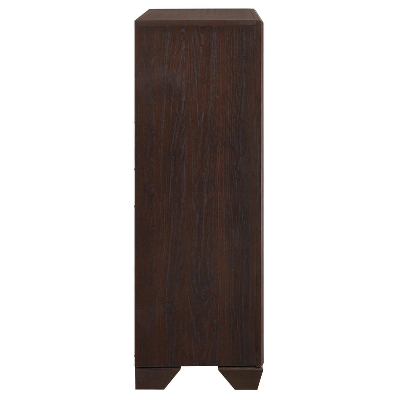 Kauffman 5-drawer Bedroom Chest Dark Cocoa - 204395