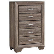 Kauffman 5-piece Eastern King Bedroom Set Washed Taupe - 204190KE-S5