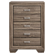 Kauffman 5-piece Eastern King Bedroom Set Washed Taupe - 204190KE-S5