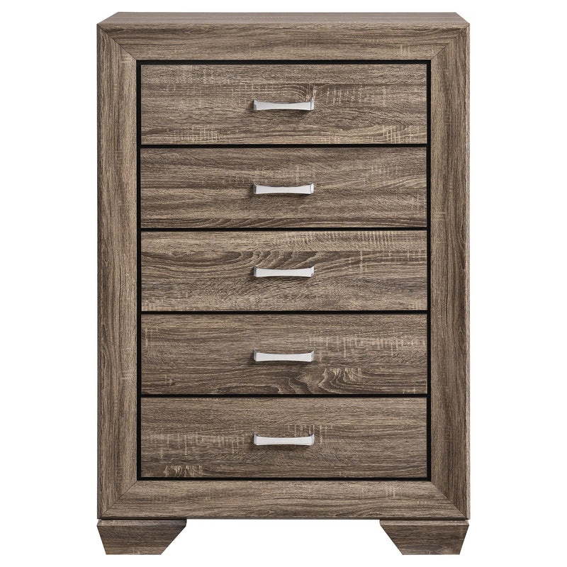 Kauffman 5-piece Eastern King Bedroom Set Washed Taupe - 204190KE-S5
