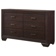 Kauffman 6-drawer Dresser Dark Cocoa - 204393