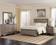 Kauffman Wood California King Panel Bed Washed Taupe - 204191KW