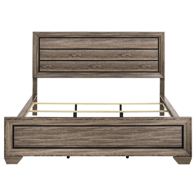 Kauffman Wood California King Panel Bed Washed Taupe - 204191KW