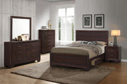 Kauffman Wood California King Storage Panel Bed Dark Cocoa - 204390KW