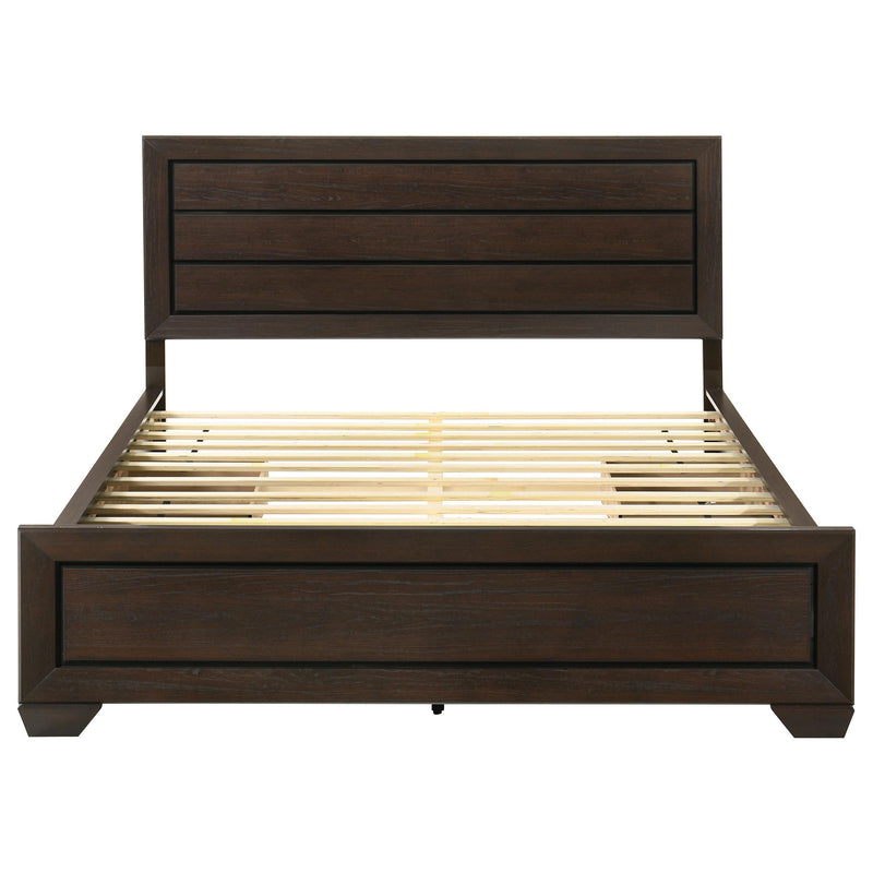 Kauffman Wood California King Storage Panel Bed Dark Cocoa - 204390KW