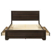 Kauffman Wood California King Storage Panel Bed Dark Cocoa - 204390KW