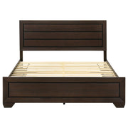 Kauffman Wood Eastern King Storage Panel Bed Dark Cocoa - 204390KE