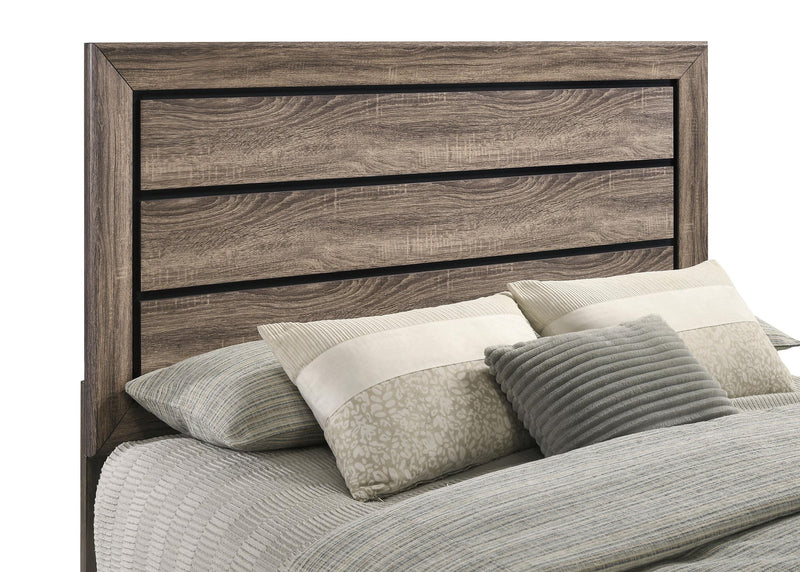 Kauffman Wood Queen Panel Bed Washed Taupe - 204191Q