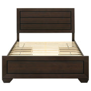 Kauffman Wood Queen Storage Panel Bed Dark Cocoa - 204390Q