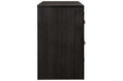 Kaydell Black Nightstand - Gate FurnitureNightstand