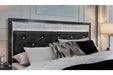 Kaydell Black Queen Upholstered Platform Bed - Gate FurnitureQueen Bed